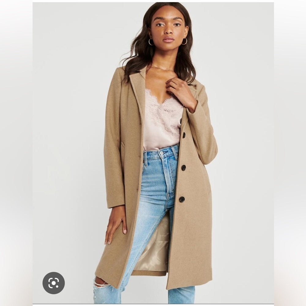 Abercrombie Wool Blend Dad Coat.